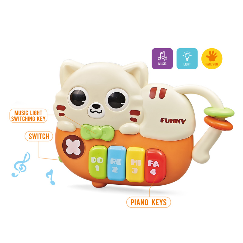 اسباب بازی پیانو موزیکال طرح گربه