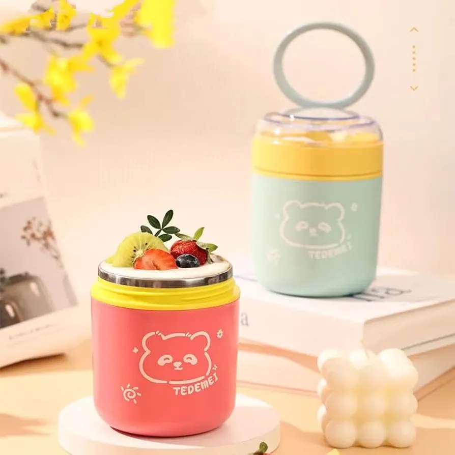ظرف غذایی استوانه ای 530 میل tedemei