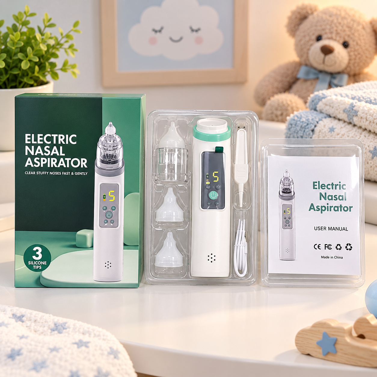 پوار برقی و شارژی برند Electric nasal aspirator
